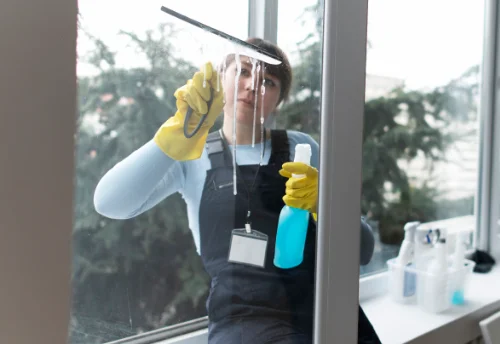 Nettoyage de vitres intérieures et extérieures à Saint-Pierre-la-Cour